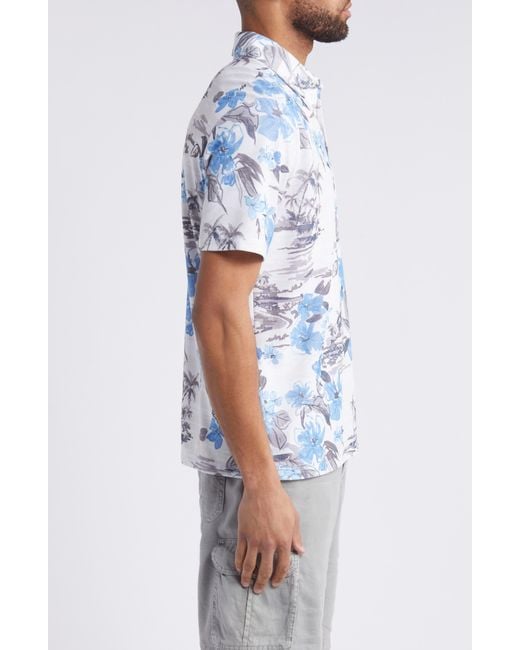Tommy Bahama Waikiki Waves Floral Islandzone Piqué Polo in Blue for Men ...