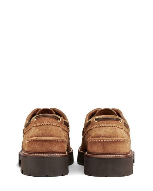 G.H.BASS Brown Ranger Camp Kiltie Moc Toe Lug Loafer for men