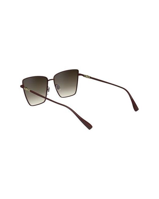 Longchamp Red 55Mm Gradient Square Sunglasses
