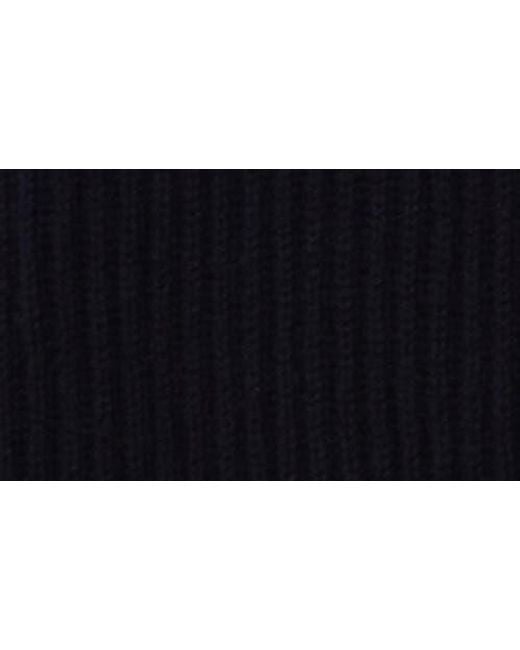 Weekend by Maxmara Blue Vanda Virgin Wool & Cashmere Rib Polo Sweater