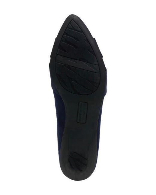 Anne Klein Blue Oalise Pointed Toe Flat