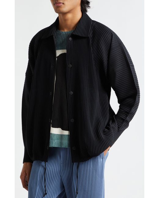 Homme Plissé Issey Miyake Black Monthly Colors February Pleated Jacket for men