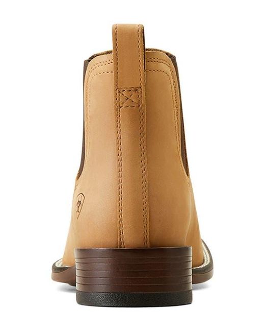 Ariat Brown Booker Ultra Square Toe Western Chelsea Boot for men