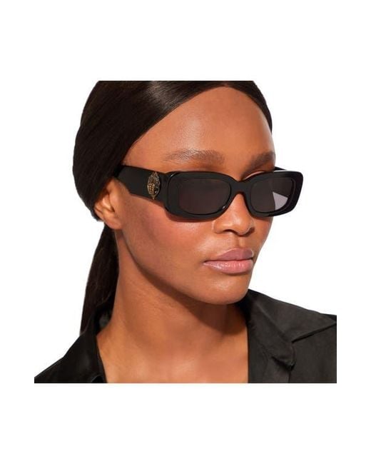 Kurt Geiger Black 52Mm Rectangular Sunglasses
