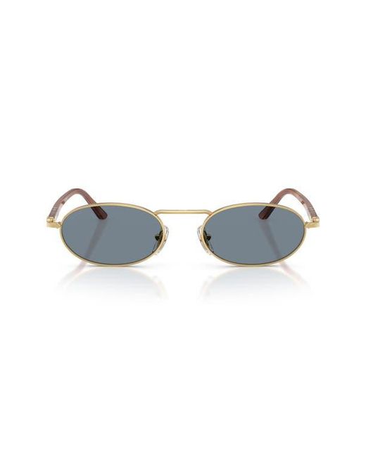 Persol Blue 55Mm Rectangular Sunglasses