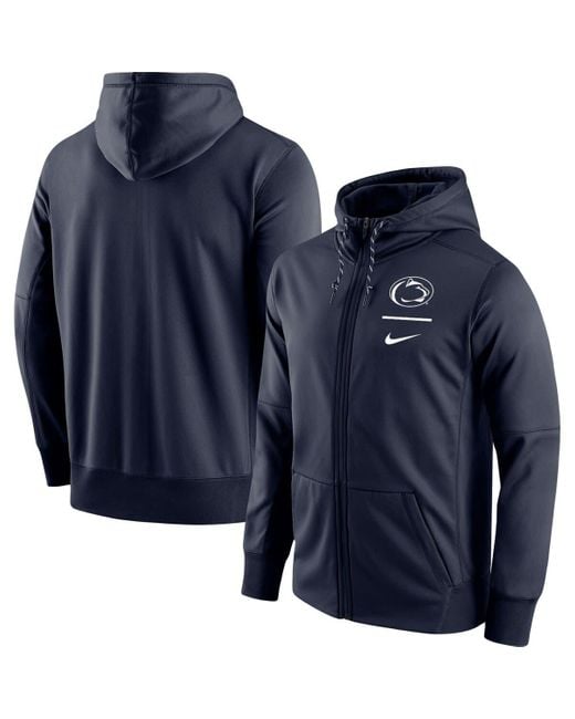 Nike Penn State Nittany Lions Logo Stack Performance Full-zip Hoodie At ...