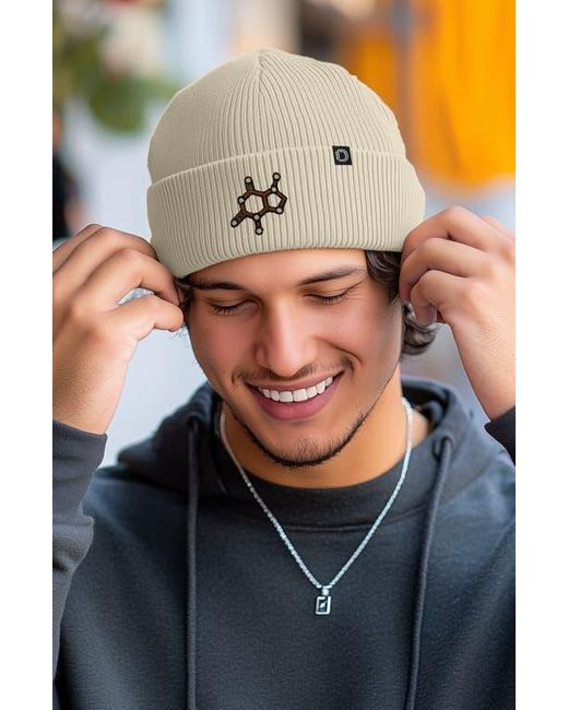Alix Blue Molecule Beanie for men