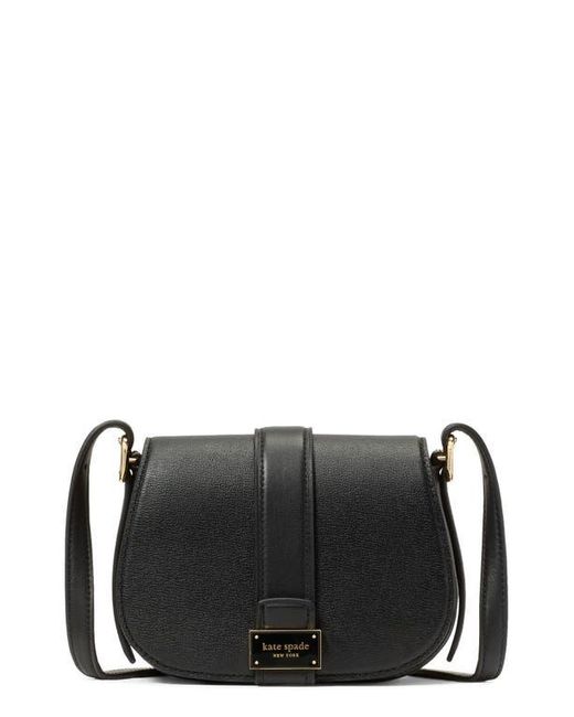 Kate Spade Black Mini Noveau Textured Leather Crossbody Bag