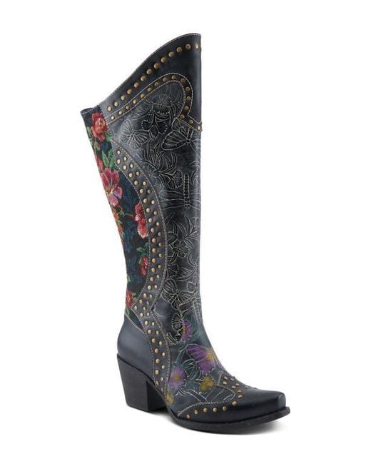 Spring Step Black Mallorie Knee High Boot