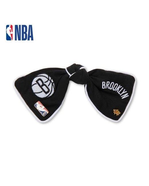 Lele Sadoughi Black Nba Brooklyn Nets Bow Barrette