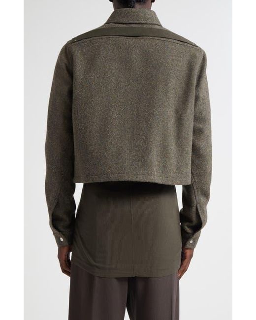 Rick Owens Brown Concordians Alice Brad Wool Jacket for men