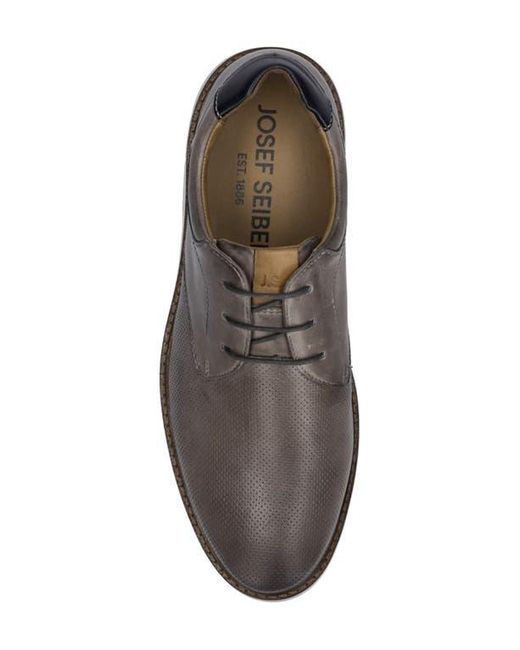 Josef Seibel Gray Stuart 02 Perforated Leather Derby for men