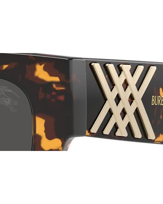 Burberry Black 53Mm Rectangle Sunglasses