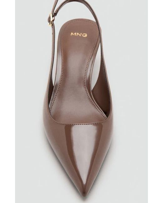 Mango Brown Mona Slingback Pump