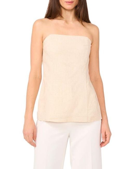 1.STATE White Date Strapless Top