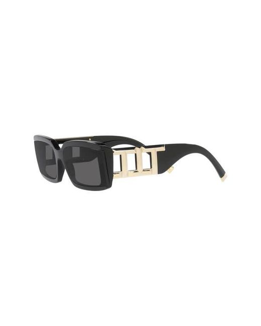Tiffany & Co Black 62Mm Oversize Rectangular Sunglasses