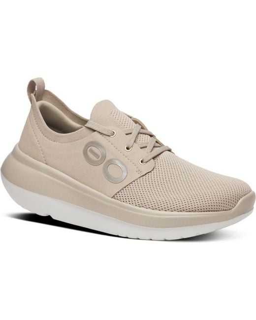 OOFOS Natural Oomy Stride Sneaker