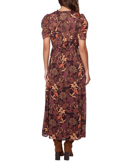LOST AND WANDER Red Lost + Wander Wild Bergamot Floral Maxi Dress
