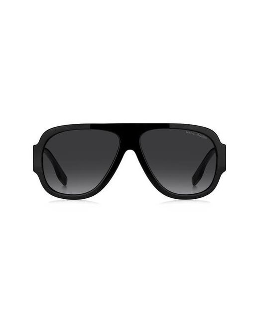 Marc Jacobs Black 59Mm Gradient Pilot Sunglasses for men