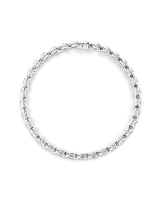 HauteCarat White Bezel Heart Lab Created Diamond Bangle