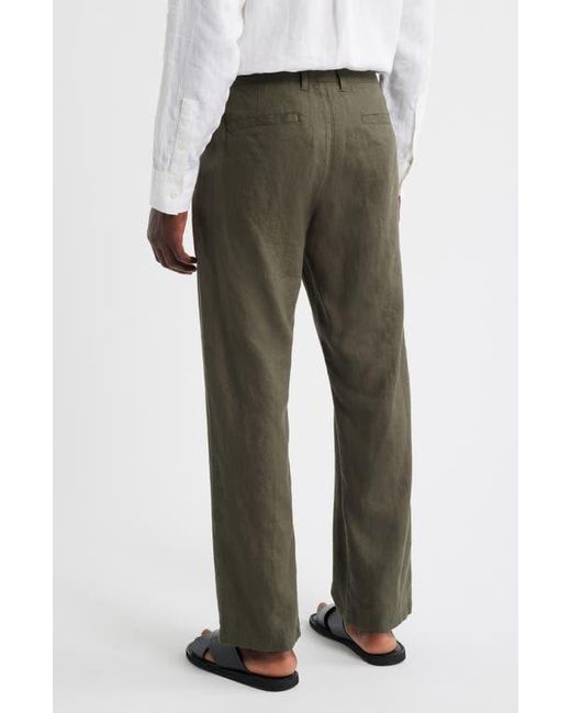 NN07 Gray 1454 Aden Flat Front Linen Chinos for men