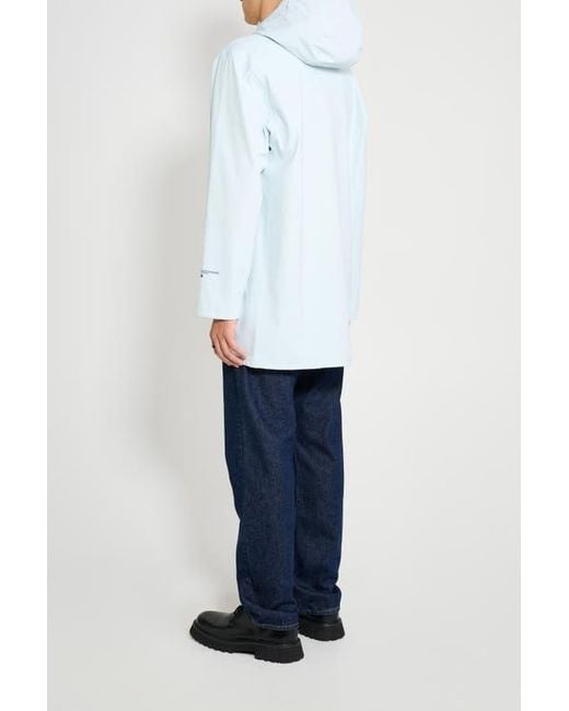 Stutterheim White Stockholm Patch Matte Raincoat