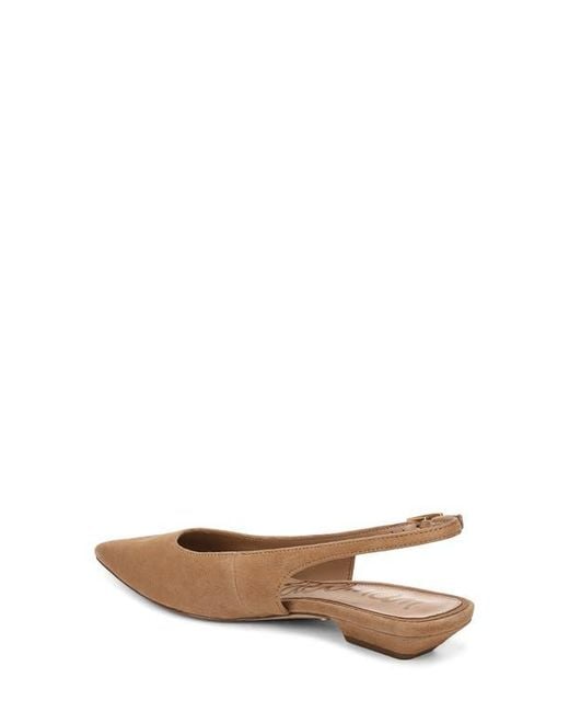 Sam Edelman Brown Netty Slingback Pointed Toe Flat