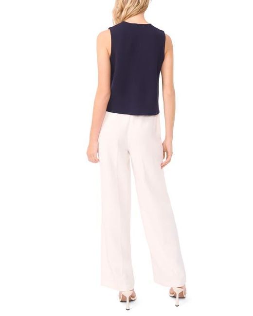 Halogen® Blue Knit Vest