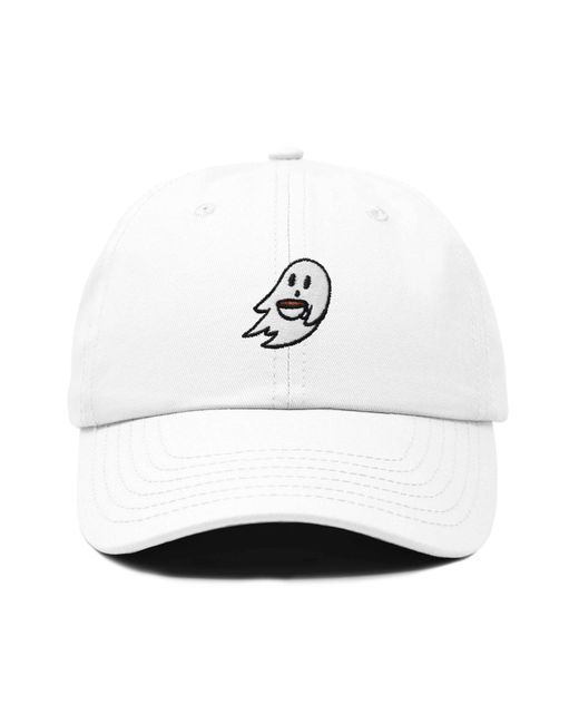 Alix White Coffee Ghost Embroidered Hat