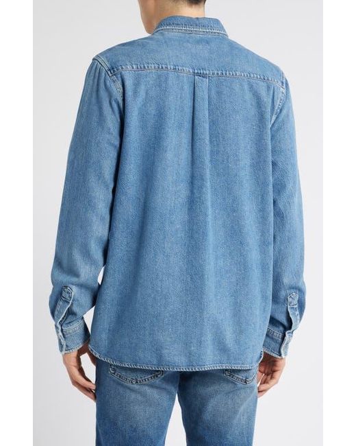 DL1961 Blue Dominick Cotton & Lyocell Denim Button-Up Shirt for men