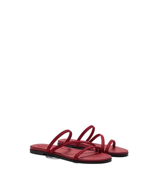 VIVAIA Red Round-Toe Flip-Flops
