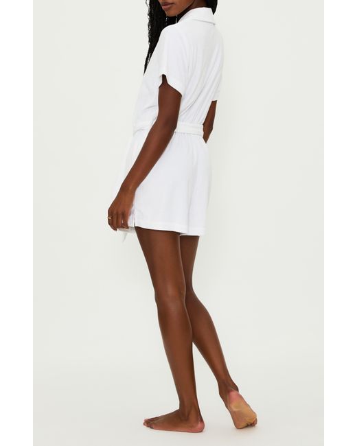 Beach Riot White Gia Belted Cover-up Romper
