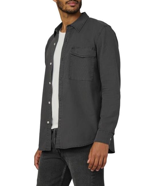 Joe's Jeans Black The Reynolds Workwear Button-Up Shirt for men