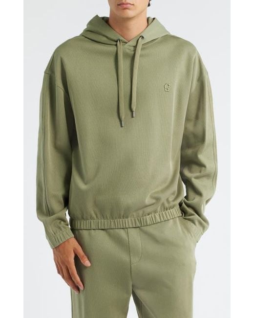 Boss Green Stevens Cotton Pullover Hoodie for men