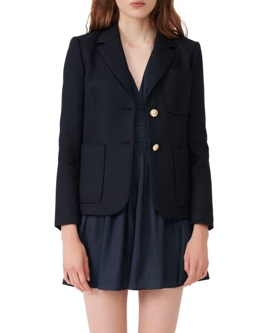 Maje Black Tailored Blazer