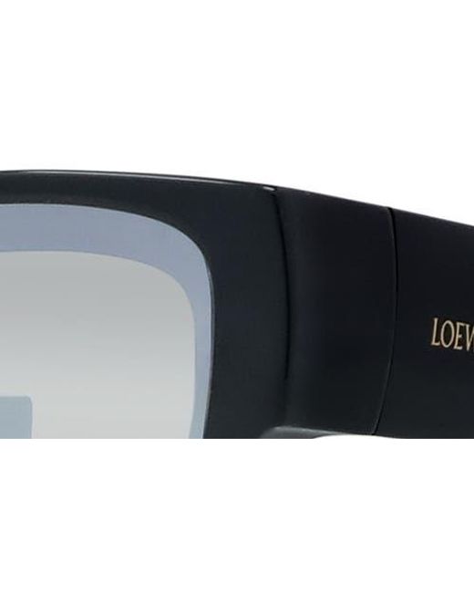 Loewe Black Signature 56Mm Rectangular Sunglasses