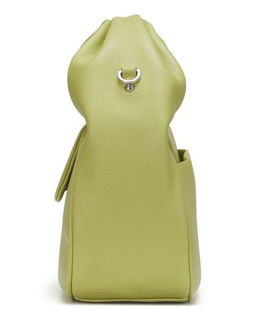 orYANY Green Anaan Leather Top Handle Tote