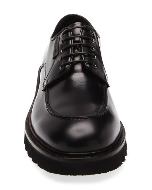 Ferragamo Black Alf Apron Toe Oxford for men