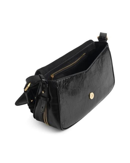 Zadig & Voltaire Black Le Zouzou Patent Leather Bag