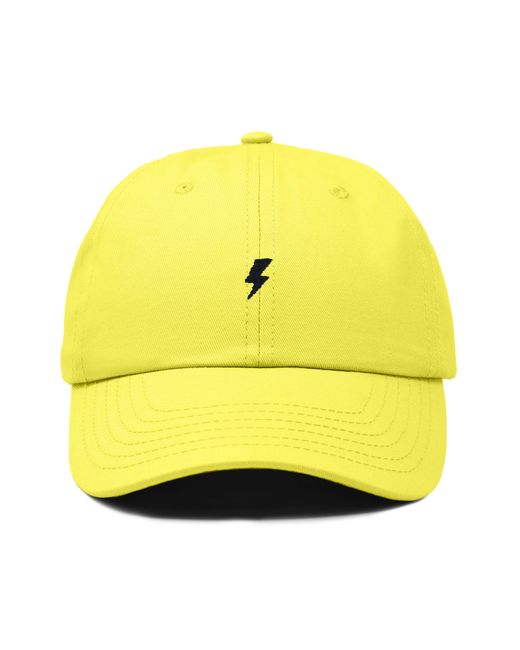 Alix Yellow Lil Bolt Dad Cap for men