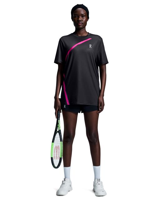 On Shoes Black Court Tennis T-shirt