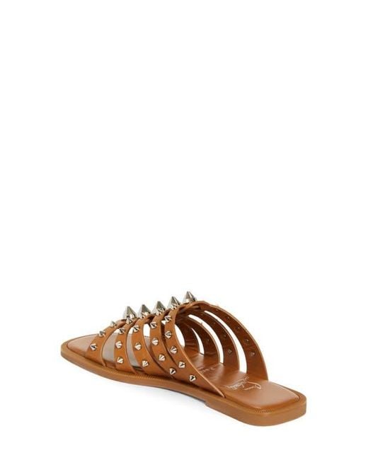 Christian Louboutin Brown Charja Slide Sandal