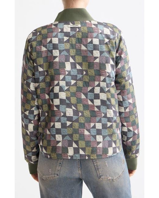 Scotch & Soda Black Reversible Quilted Bomber Jacket