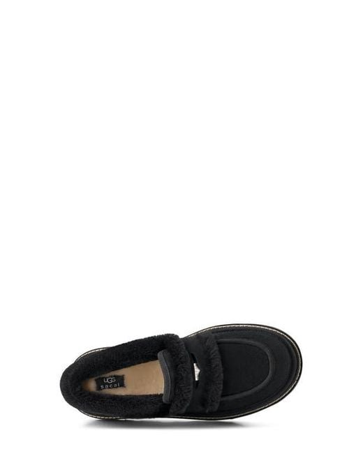 UGG X Sacai Gender Inclusive Genuine Shearling Trim Penny Loafer