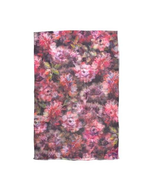 Echo Pink Hazy Floral Crinkle Wrap