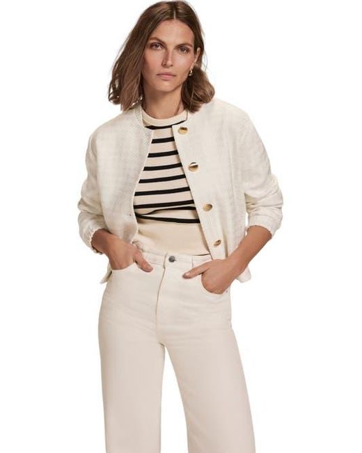 Mint Velvet Natural Boucle Jacket