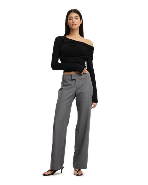 Cotton On Black One Shoulder Base Layer Long Sleeve