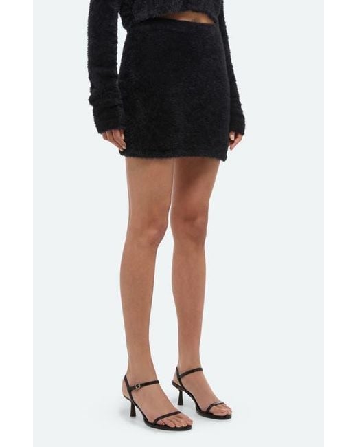 Helmut Lang Black Eyelash Miniskirt