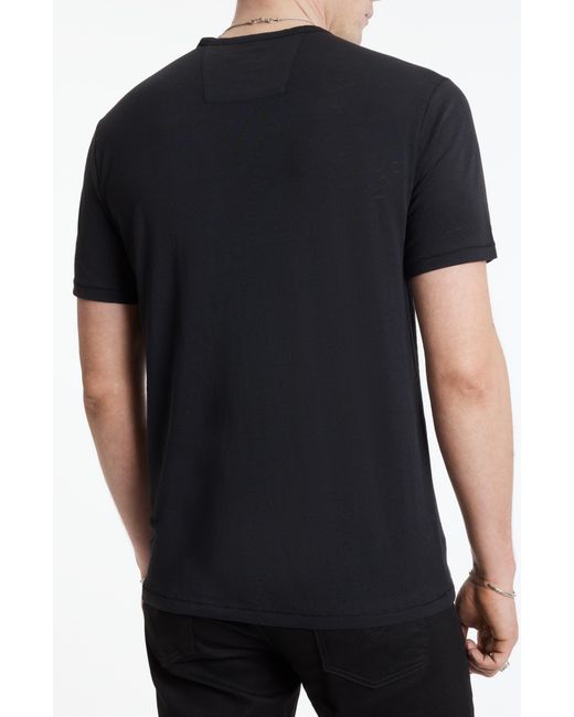 John Varvatos Black Bond Burnout T-shirt for men