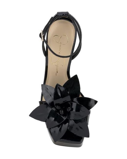Jessica Simpson Black Camise Ankle Strap Platform Sandal